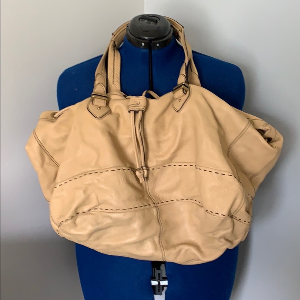 Tan leather Cole Haan purse